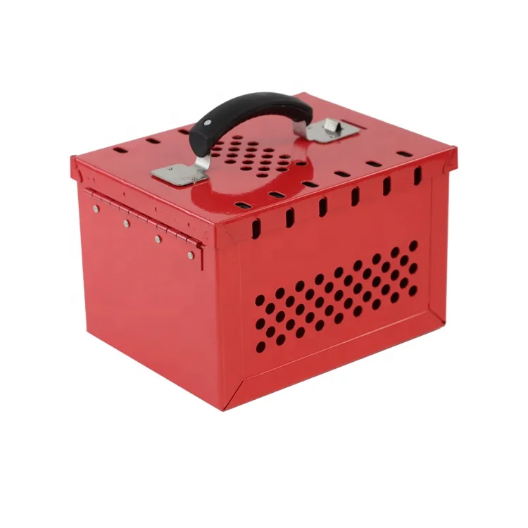 Large Capacity Lockout Box Steel Portable  LOTO Group Lock Station