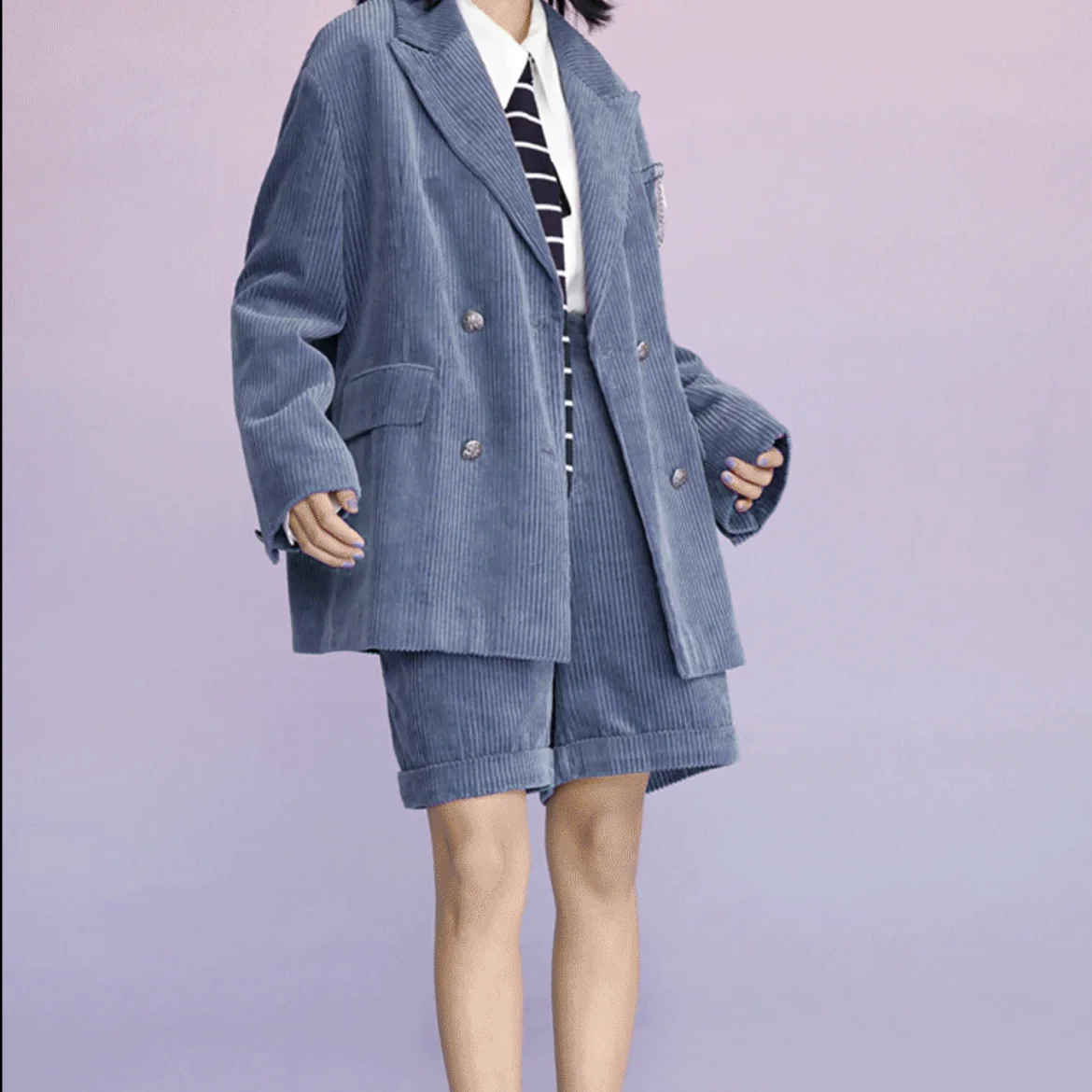 Factory production universal flock fabric thick cotton corduroy strech fabric for garment trousers