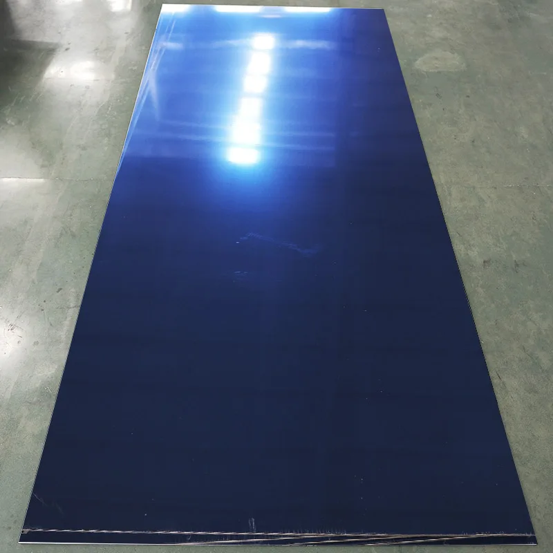 Waterproof Mirror Surface WPC Fiber Panel Bamboo Charcoal Mirror Surface Wall Panel For Beautiful Indoor Decoration