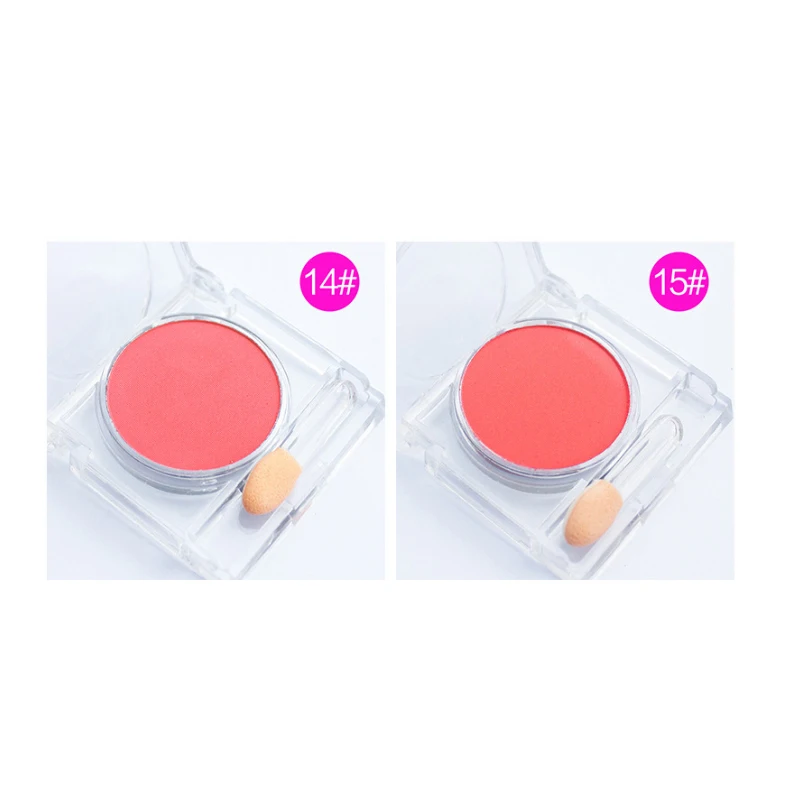 Oem your own logo face blush Equipped with cheek red brush