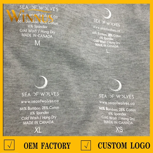 custom logo heat press wash care clothing label thermal transfer clothes t-shirt iron on heat transfer sticker for t shirts