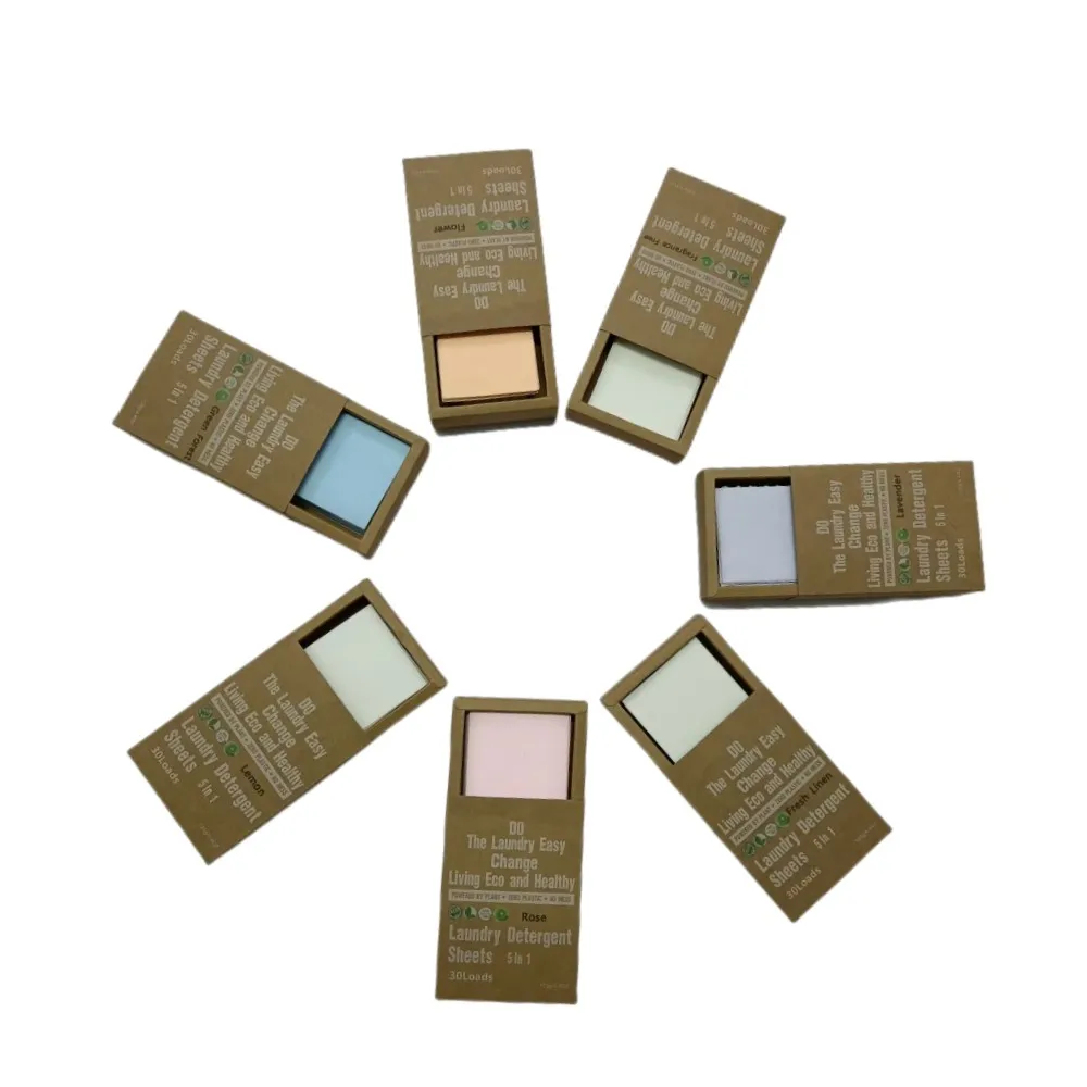 Detergent Sheet Laundry Cleaner Washing Cloth Paper Sheet Home Use