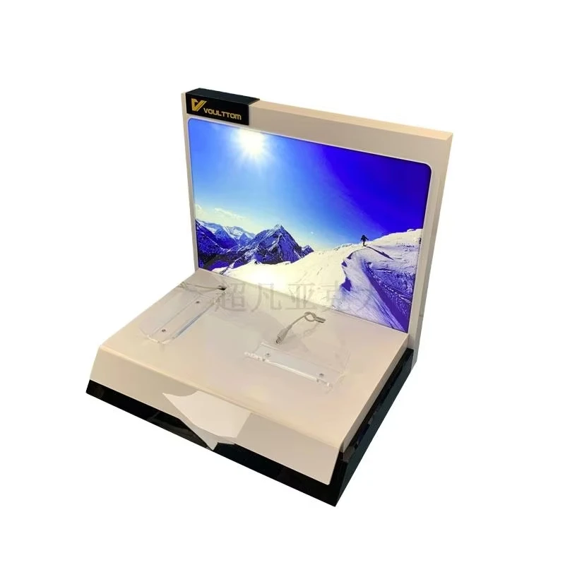 custom supermarket shelf boutique Merchandise shelves plastics acrylic retail Music Audio Speakers display racks