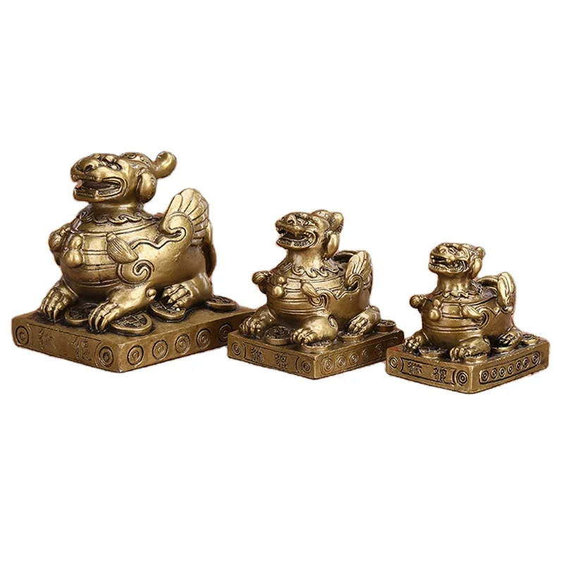 Китайская статуя fengshui Pi Yao полимерная sout PiXiu
