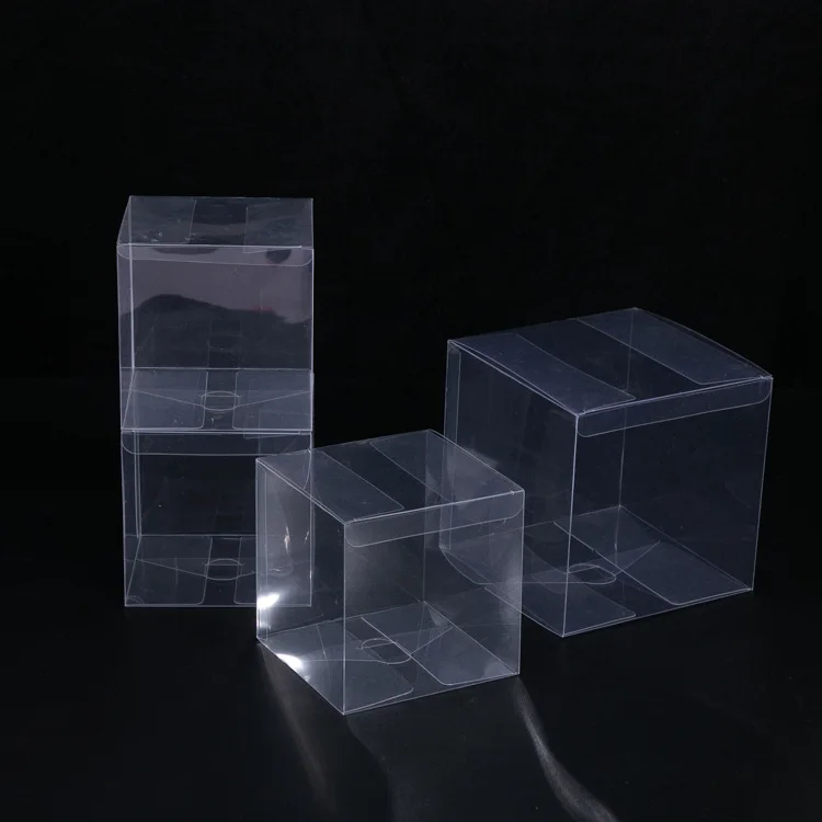Wholesale Transparent Plastic Pvc Box Folding Clear Pet Packaging Box Gift Folding Clear PET PVC Transparent Plastic Box
