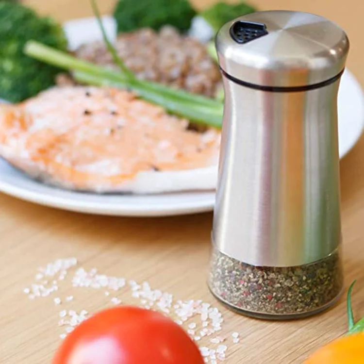 Лидер продаж онлайн шейкеры для соли и перца с рукавом из нержавеющей стали