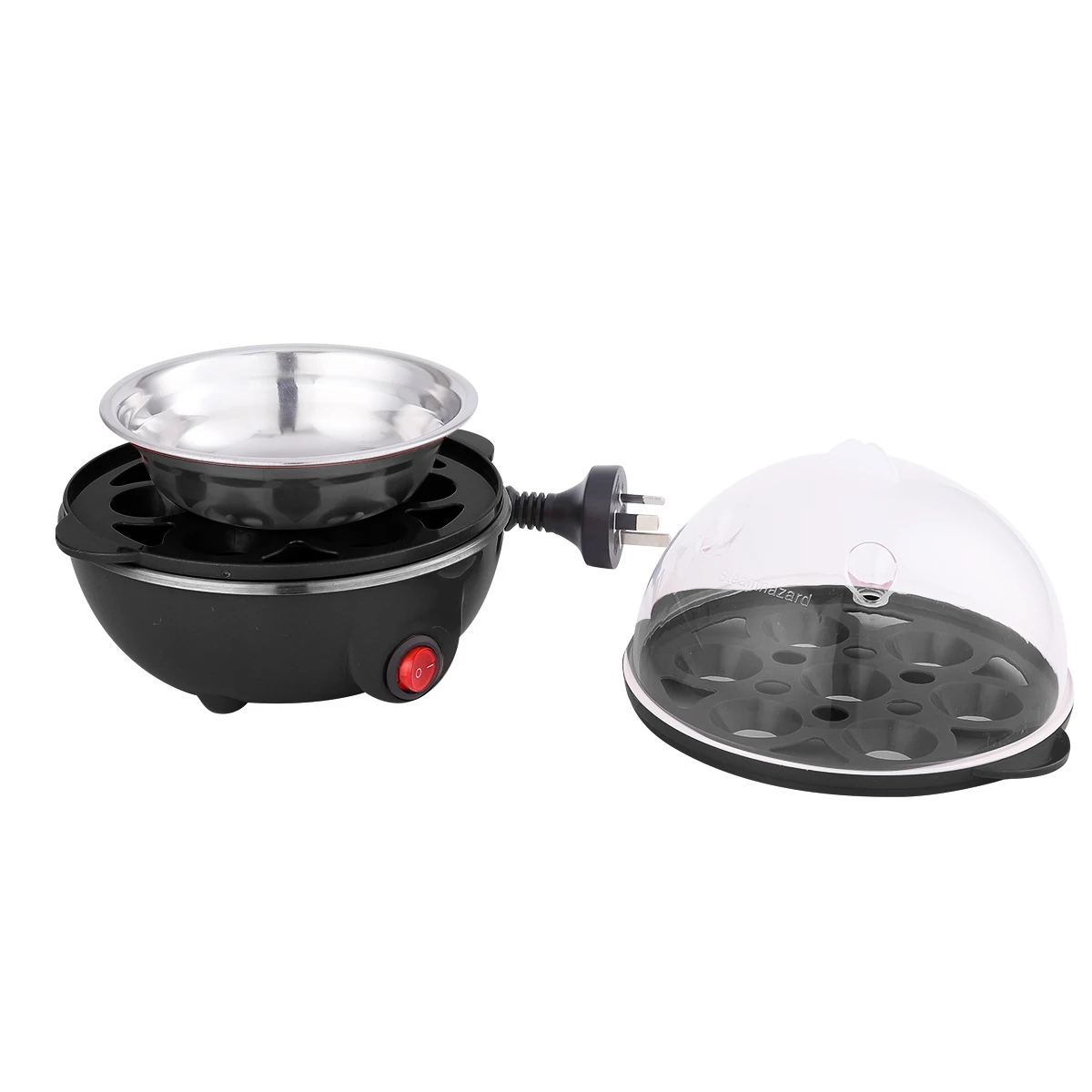 High Quality Home Portable Commercial Automatic Mini Egg Cooker Machine Electric Stainless Steel Boiler Deluxe Rapid Egg Cooker