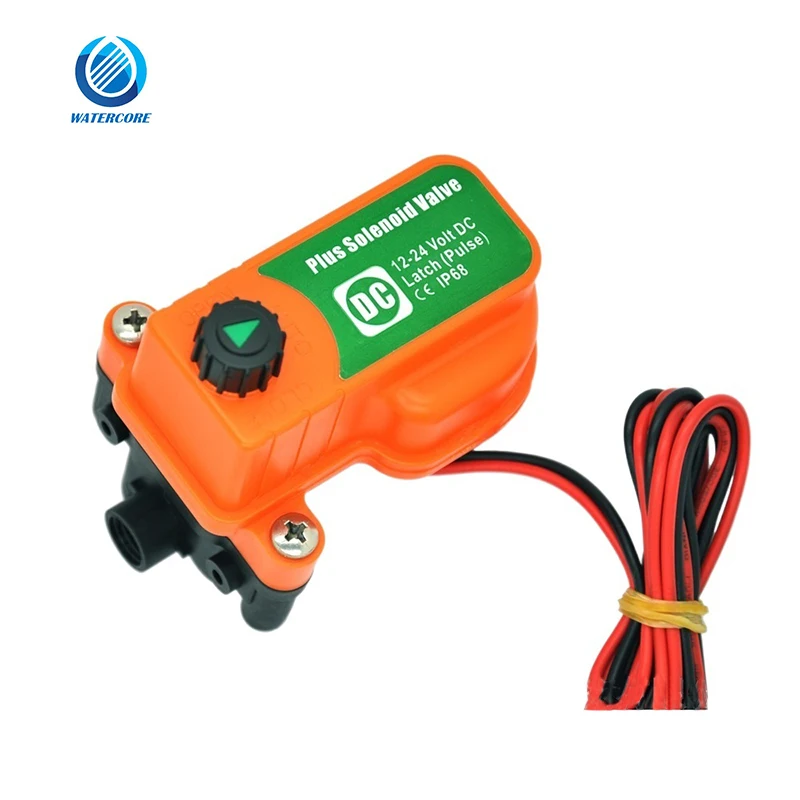 Plus Solenoid Valve With Stand 12VDC Latching (Pulse)  for Automatic Farm Garden Drip Irrigation System