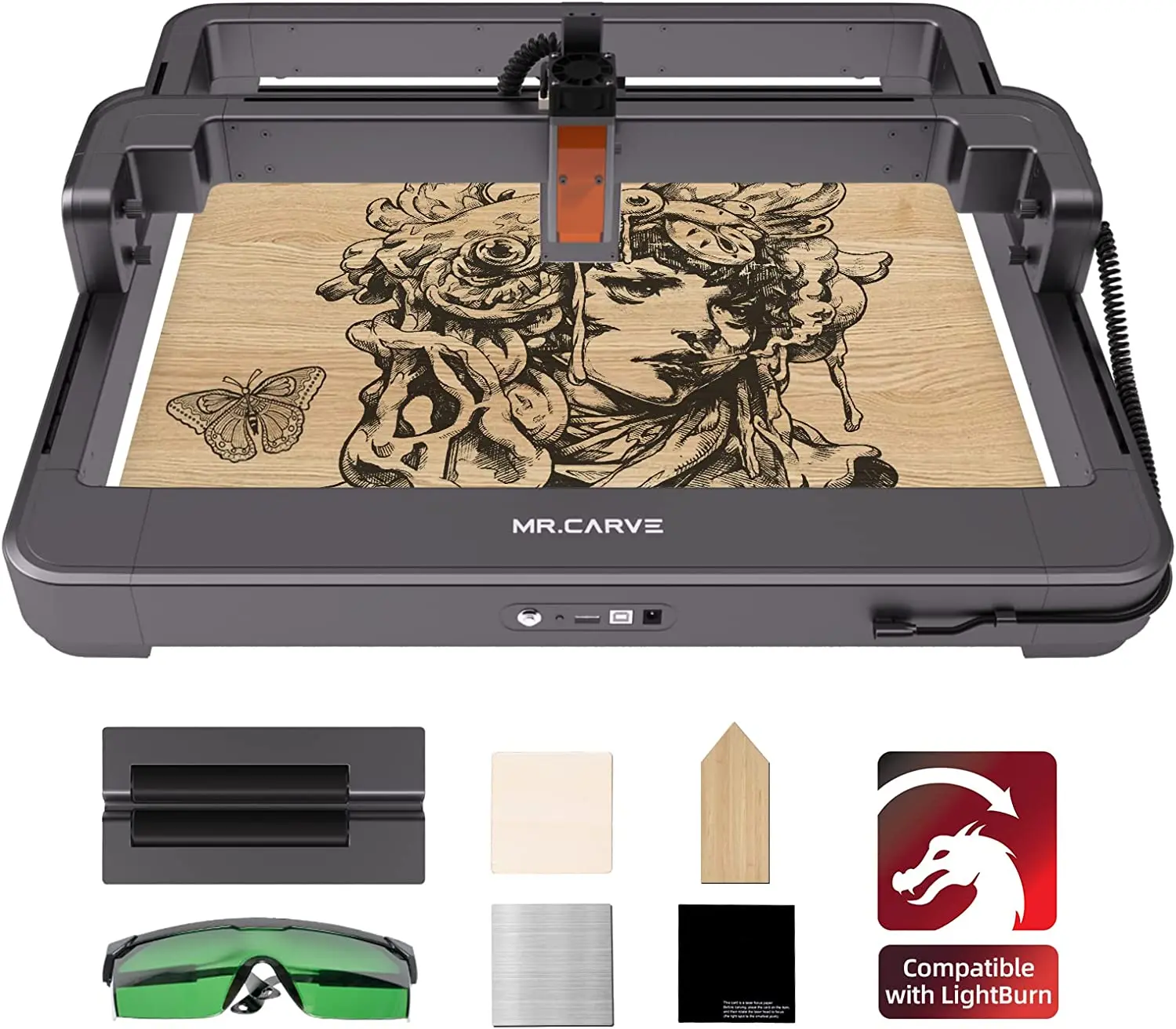 MR. CRAVE R4 Rotary Axis Cylindrical Object 360 degree Rotary Carving for C1/M3