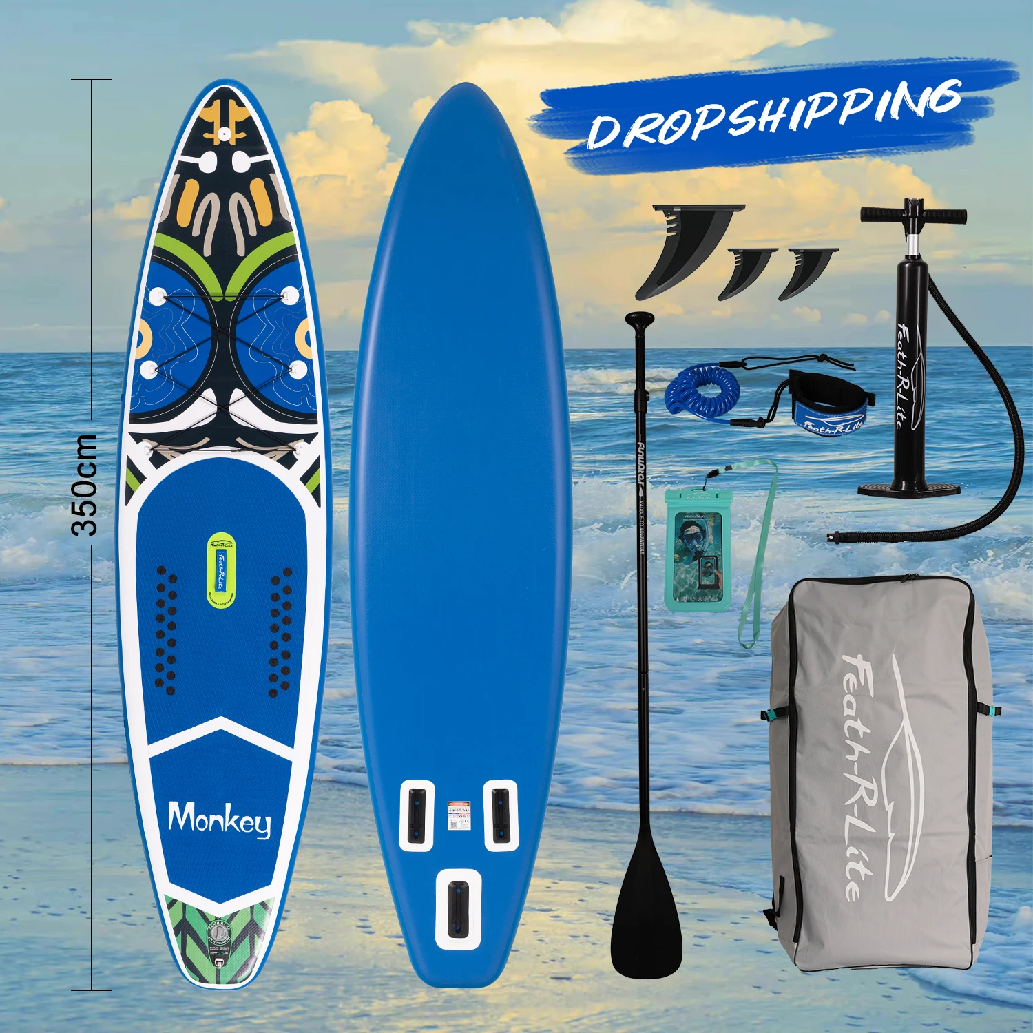 Fly Eagle RU Inflatable Modular Sup Paddle Board Stand Up Paddle Board Isup Board With Sup Accessor KOI & Monkey