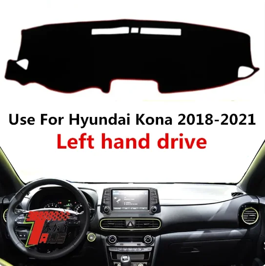 Taijs factory produces polyester material car dashboard mats car dashboard cover suitable for Hyundai Kona 2018-2021