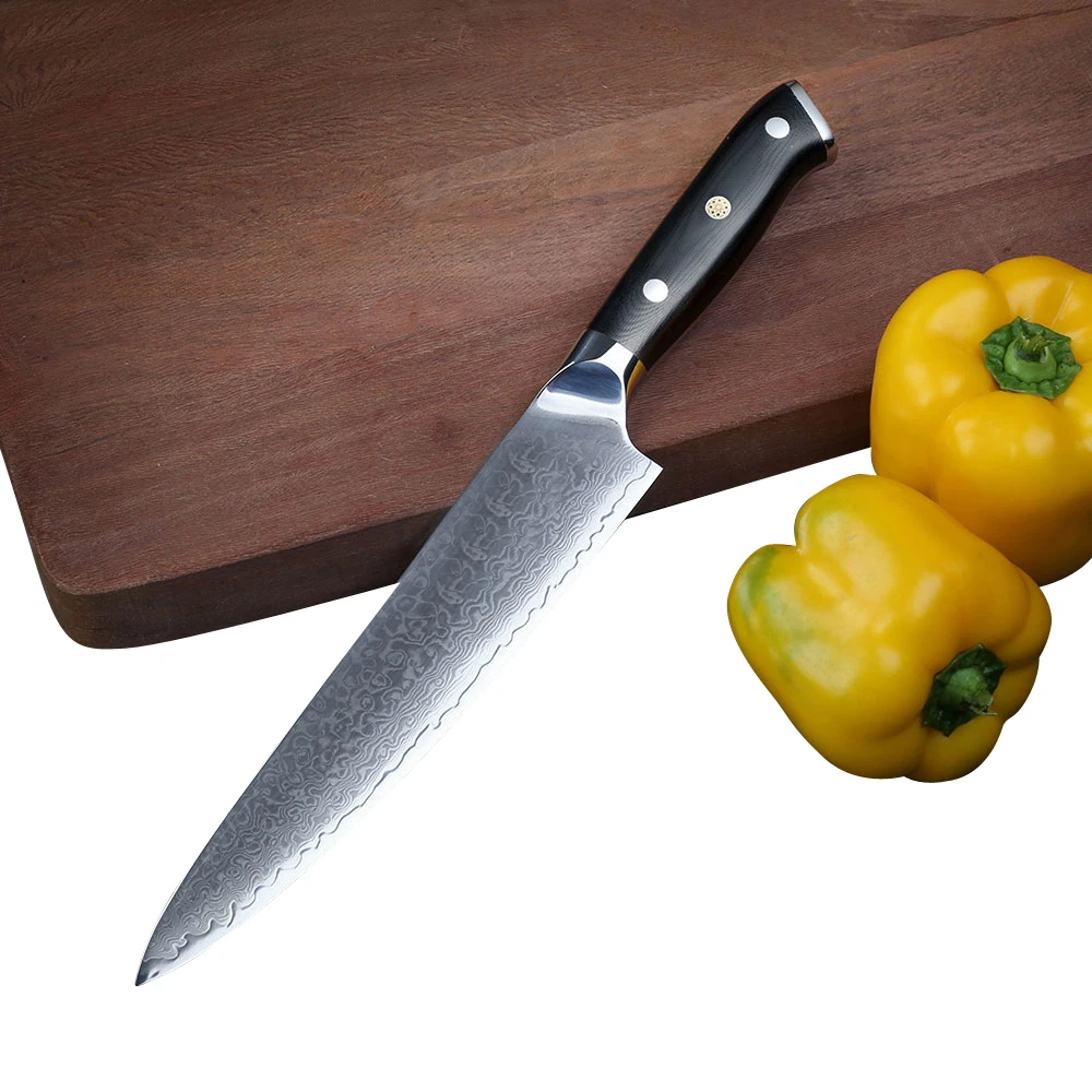 2Pcs Professional Japanese Damascus Kitchen Knife Set