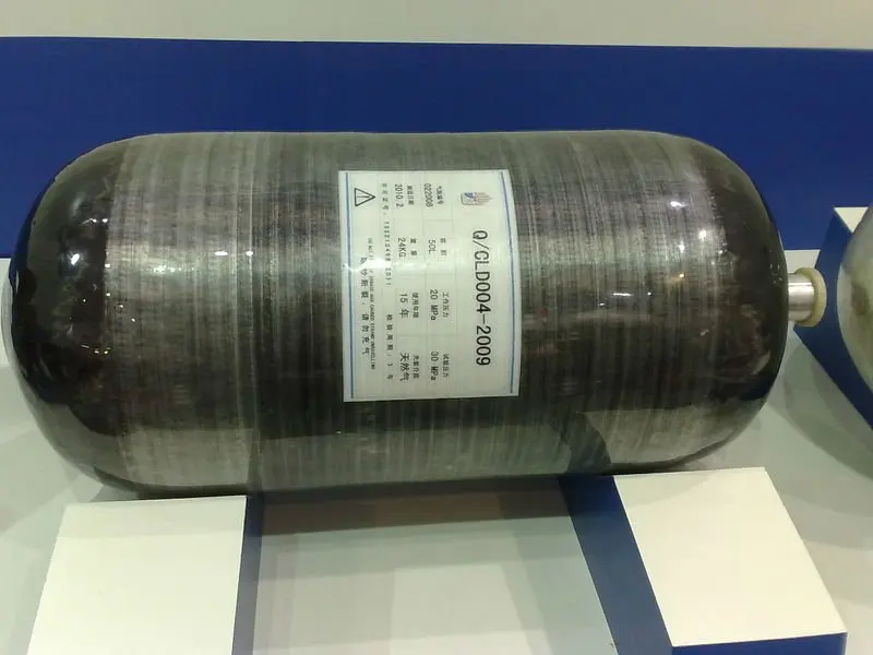 
90L Vehicle CNG Tank Type 3 Carbon Fiber Fully Wrapped Cylinder for Compressed Natural Gas 