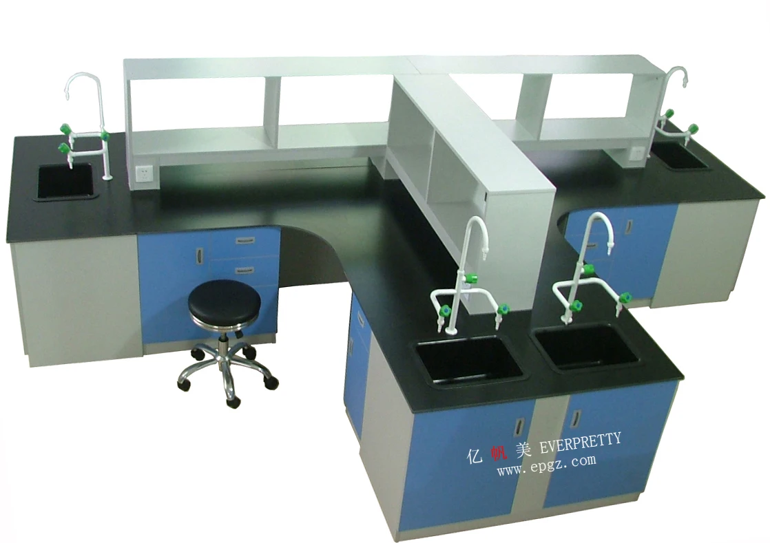 Senior High School Furniture Wall Bench Laboratory Workstation Series Granite Lab Lift Table Lab Tables