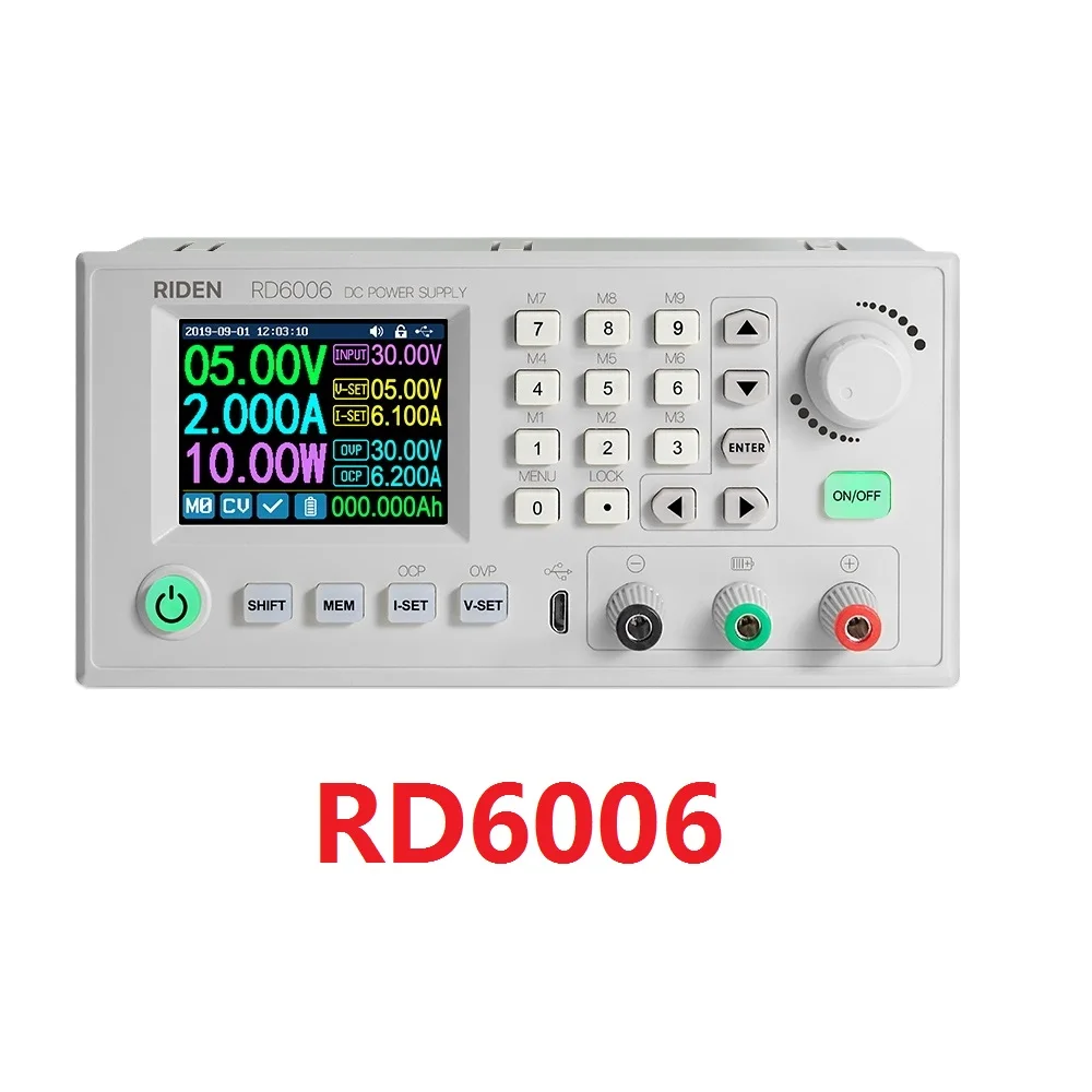 Понижающий преобразователь RD RD6006 DC USB для связи, 60 в 6 А, Регулируемый Модуль питания, устройство для зарядки аккумулятора