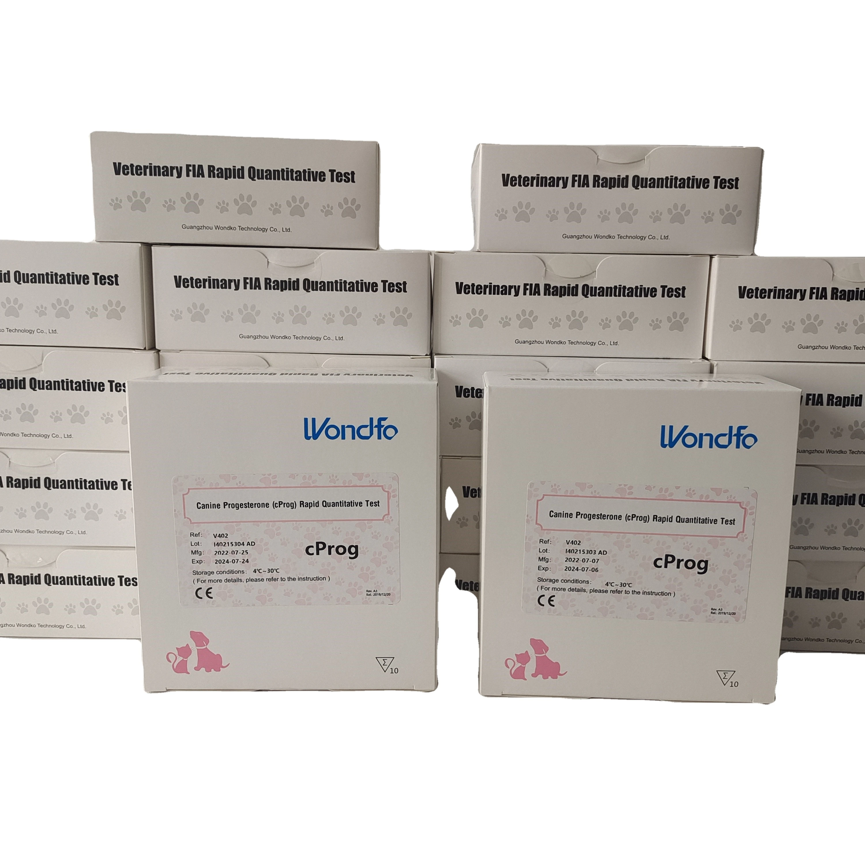 Wondfo Vet Prog Test Kit Reagent for Dog Vet CProg TSH HbA1c Cortisol cCRP cNT-proBNP YG101 YG102