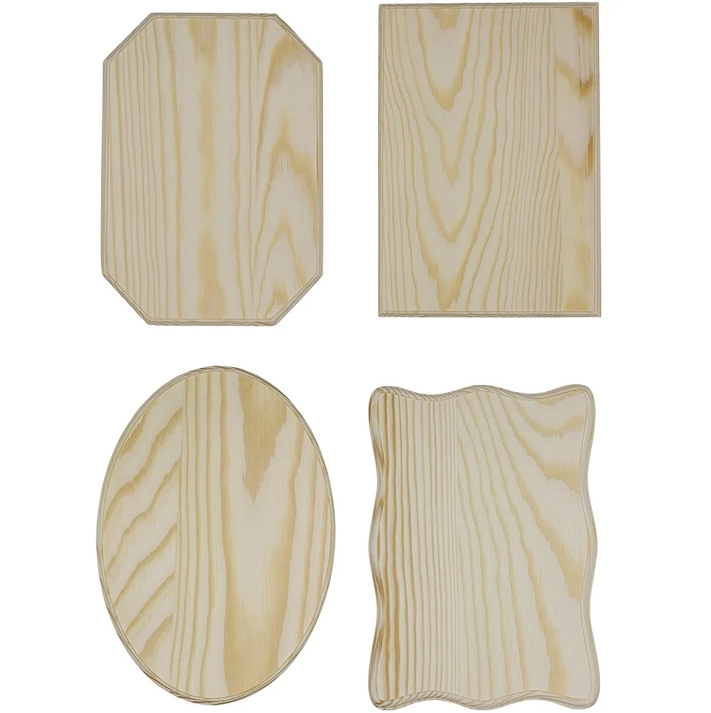 unfinished blank wooden plaques Personalized custom engraved  pine wood plaque