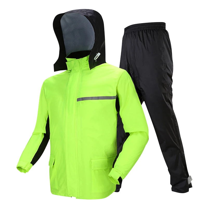 Wholesale Reflective Rain Coats Coat Raincoat for Adults Waterproof Motorcycle Racing Rain coat