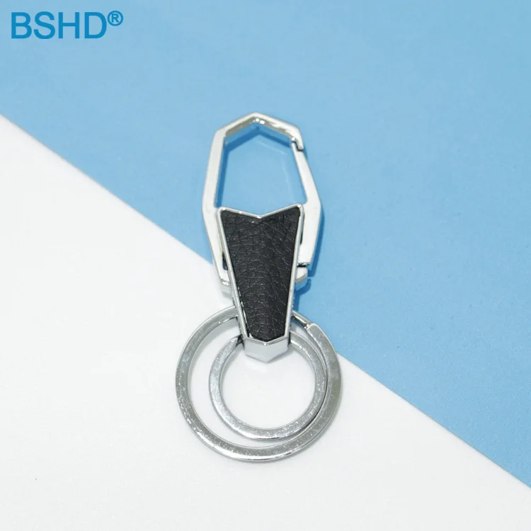 Home Office Hand Car Metal Keychain Custom Pu Leather Braided Rope Retro Hand Woven Key Chain