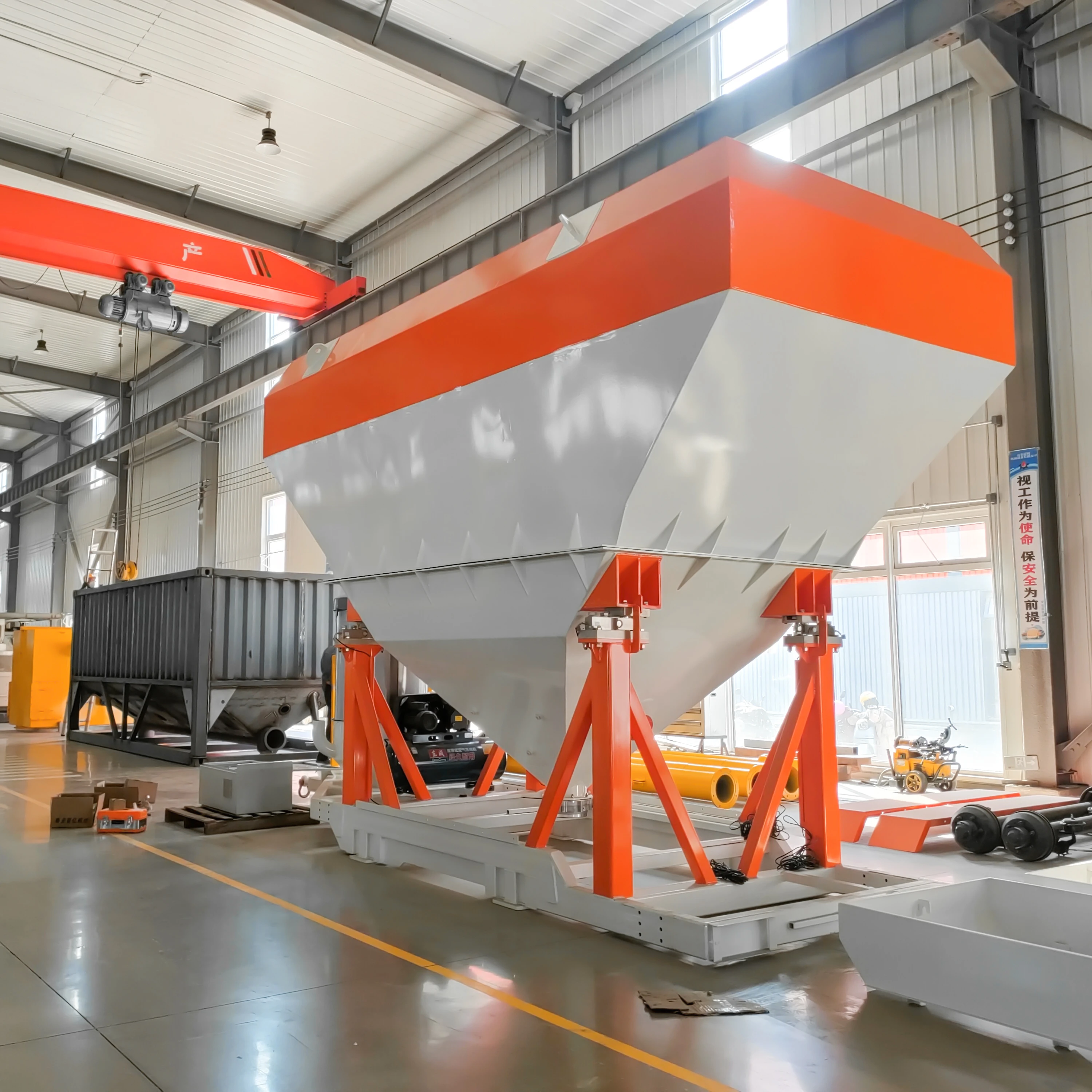 US standard iron carbon steel small mobile cement silo 20ton