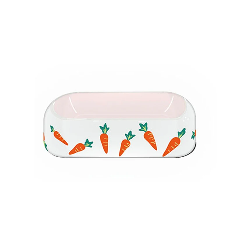 Designer Custom Logo Durable Rounded Ceramic Cat Food Pet Bowls for cat and dog