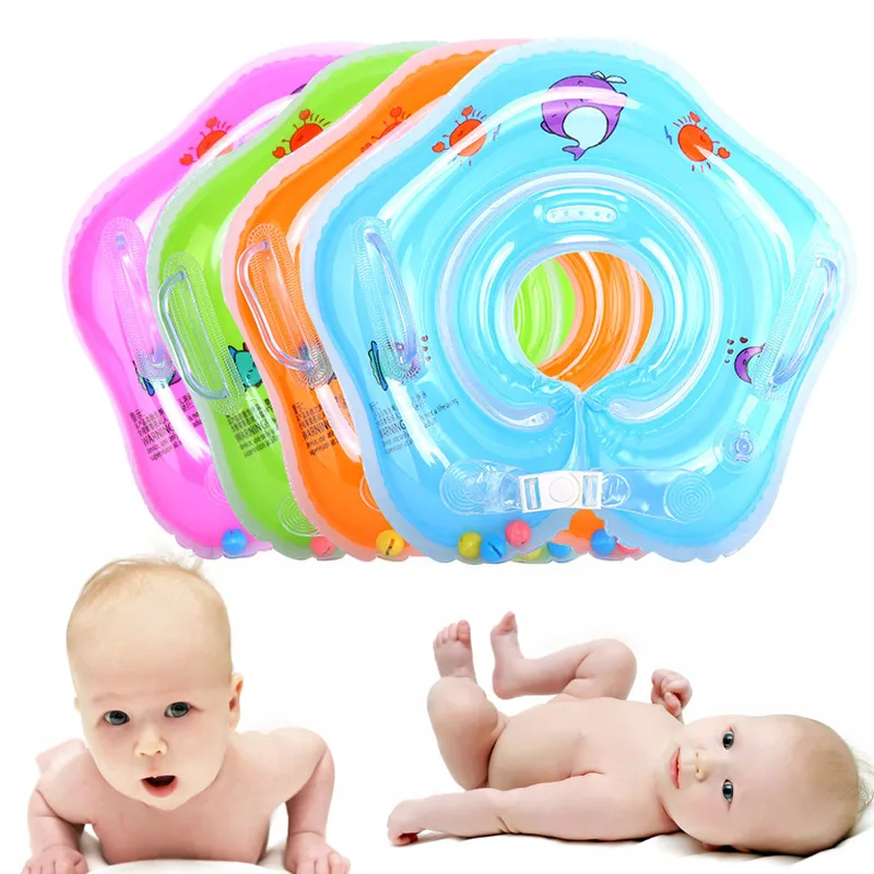 Swimming Baby Pools Accessories Baby Inflatable Ring Baby Neck Inflatable Wheels For Newborns Bathing Circle Safety Neck Float