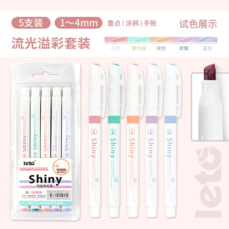 Shiny Highlighter HP-6622 Multi colors Marker Pen