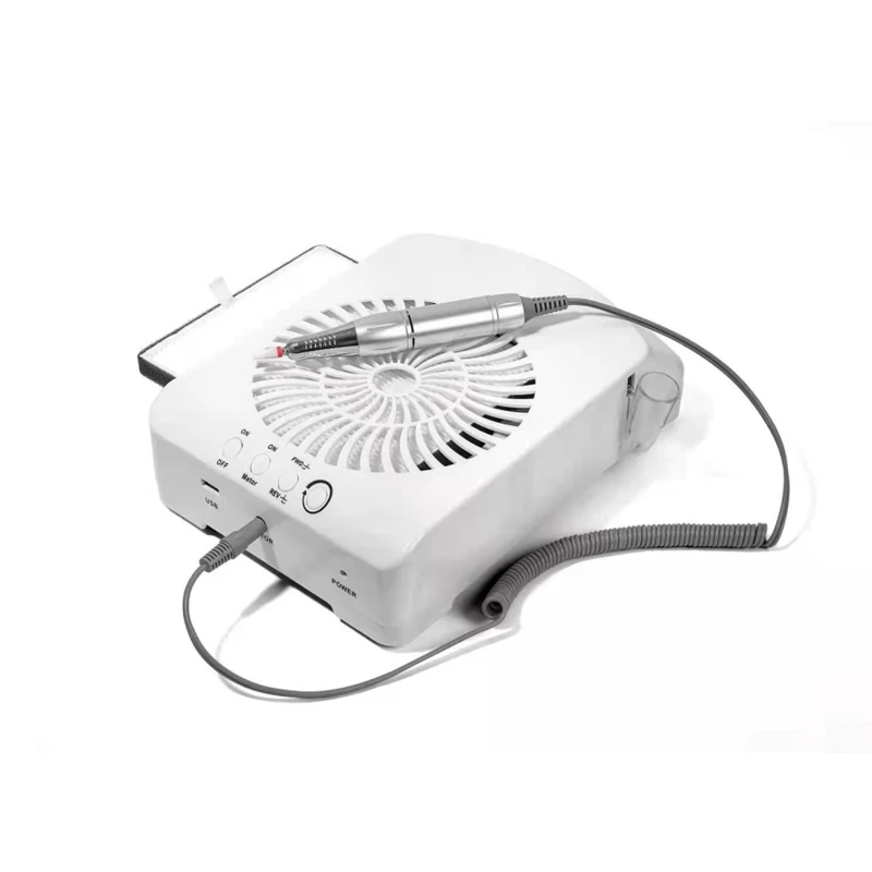 Professional Nail Drill with Multiple Drill Bits and Nail Dust Collector with Quiet Operation and Strong Suction