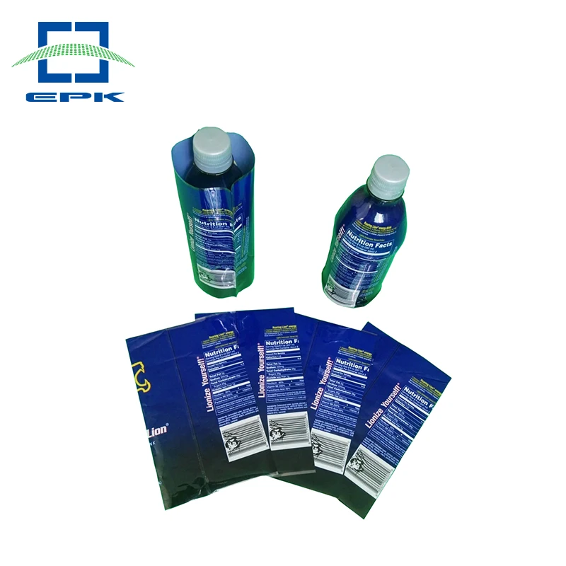 Customized PVC pet pof plastic film wrap beverage bottles shrink sleeve label