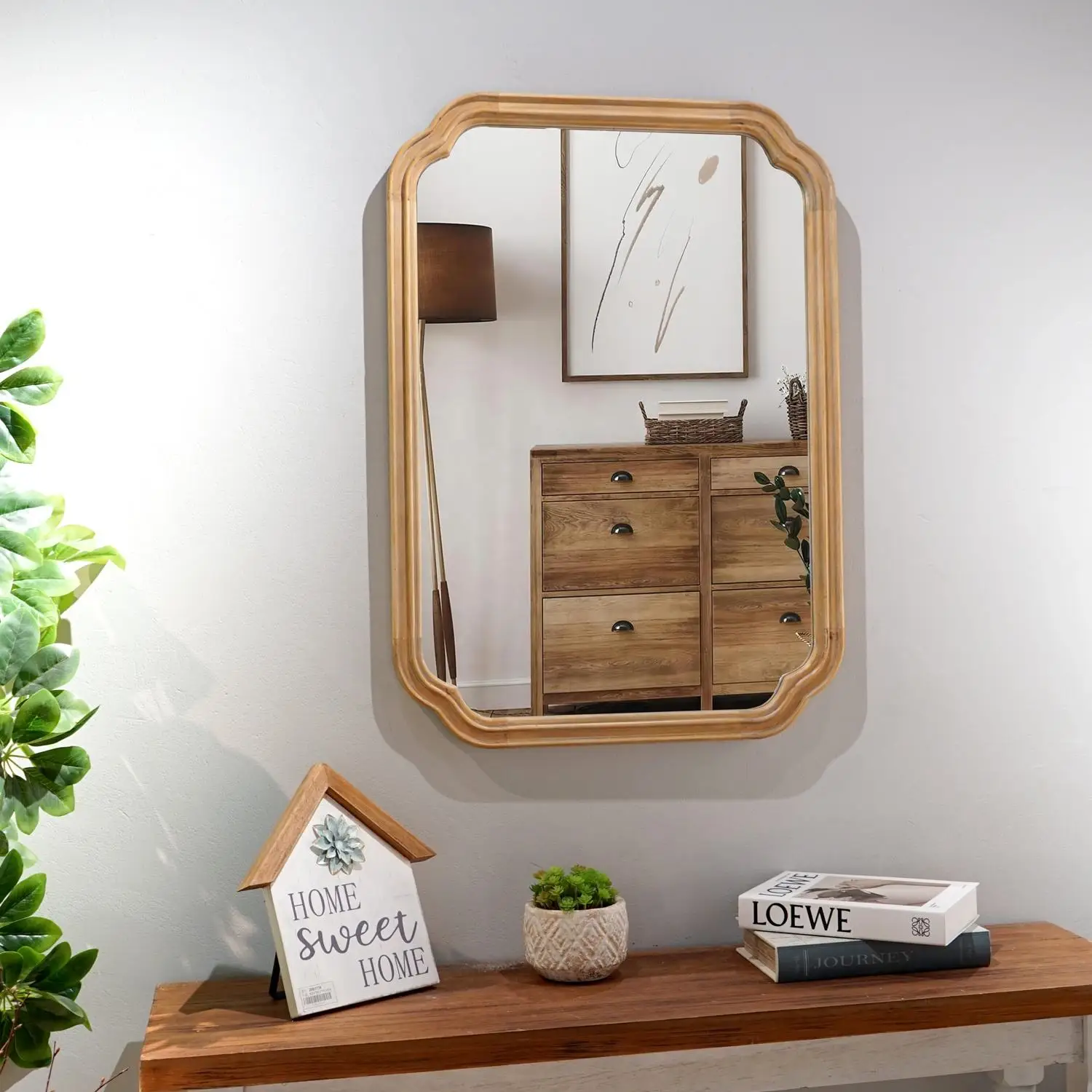 Wholesales Superior Wall Mirror Customized Rectangle Shape Mirror Modern Stylish Decoration Wood Mirror Frame