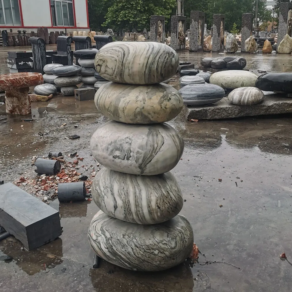 factory hand carved artist sculpture small home garden marble pebble water fountain