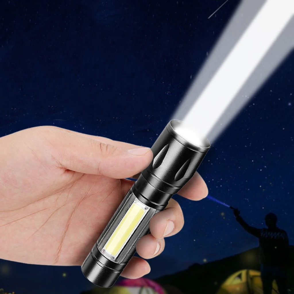 Rechargeable Battery Penlight Waterproof Led Flashlight Torch Lamp New 2000 Lumens Shock Resistant Light