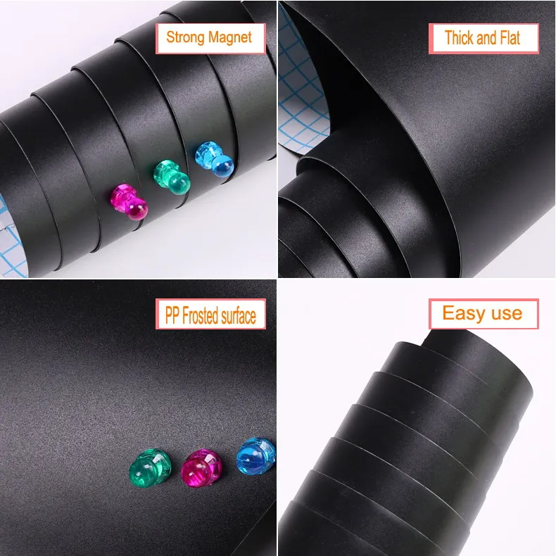 Premium Quality Flexible Iron Back Magnetic Wet Erase Green Chalkboard Sheet For Home Office School Wall