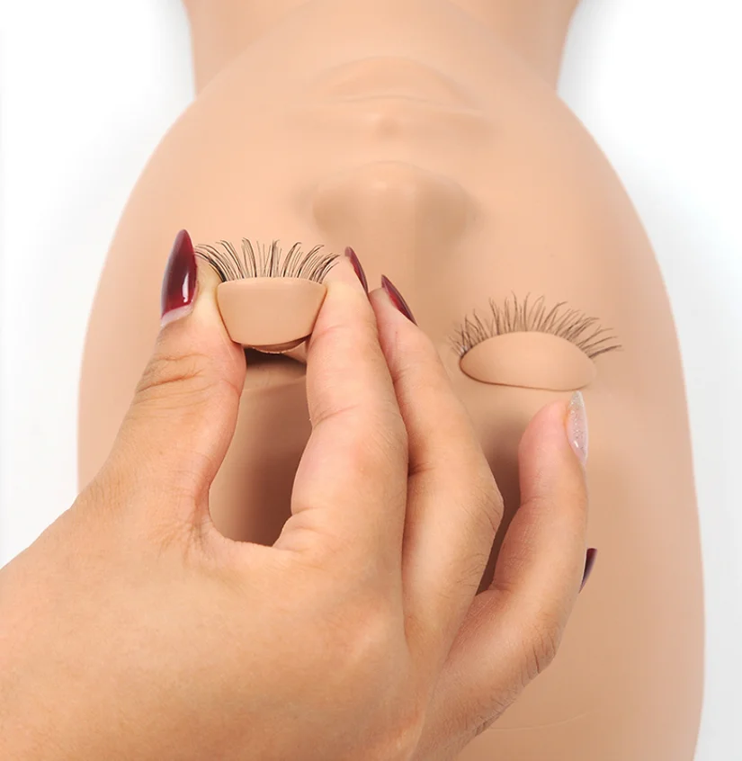 3 pairs/set Replacement Eyelid For Mannequin head, Interchangeable Eyelid With lashes