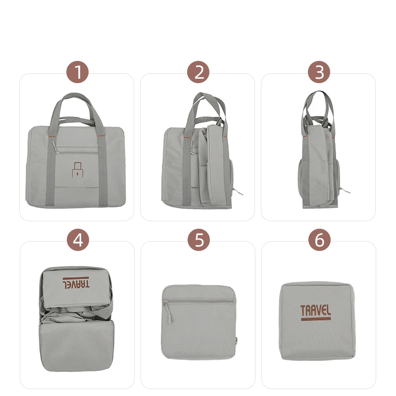 Fresh Oxygen Large Capacity Foldable Oxford Luggage Bag For Business Travel