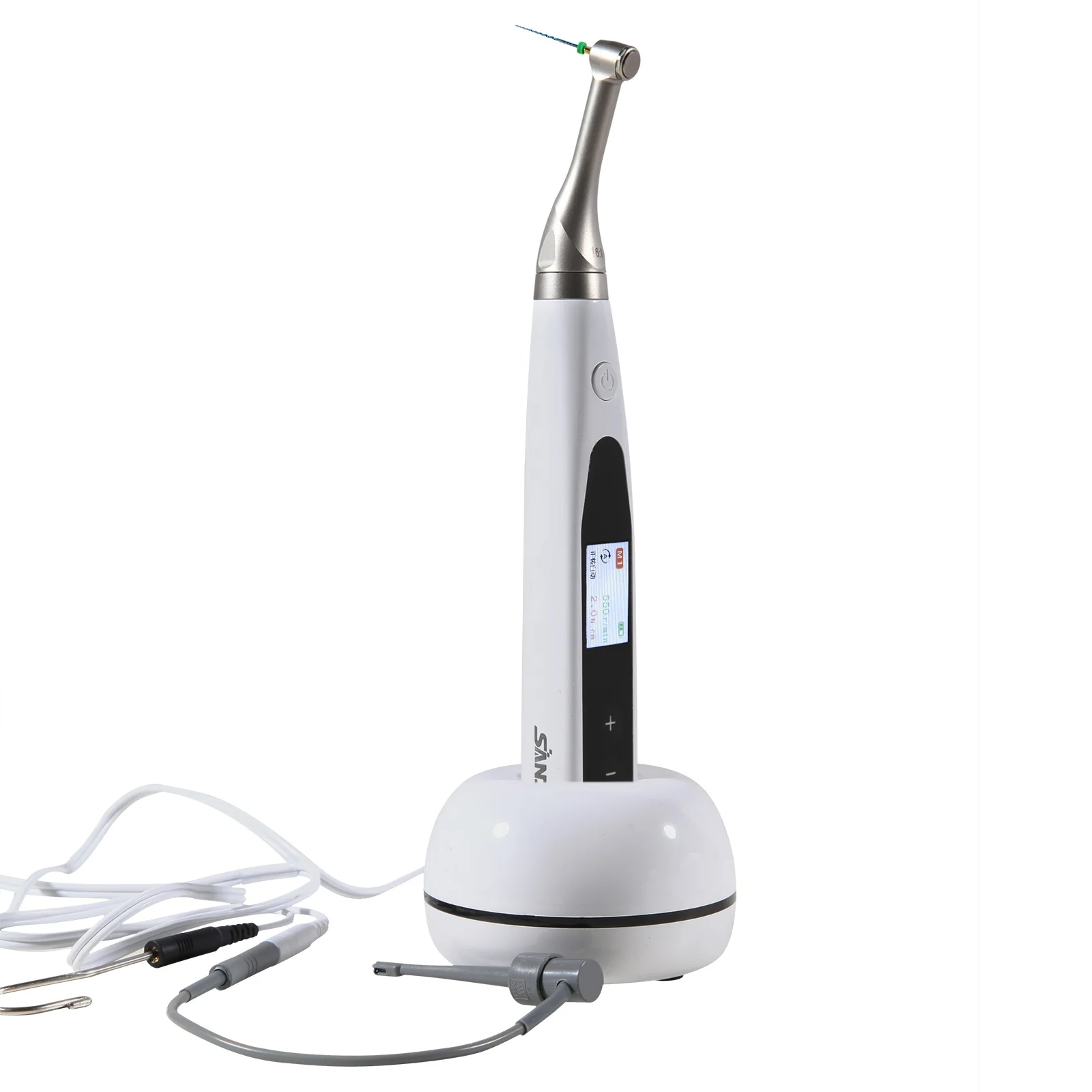 Dental 2In1 Wireless Endo Motor with Built-in Apex Locator 16:1 Reciprocating Contra Angle Root Canal Treatment Woodpecker Style