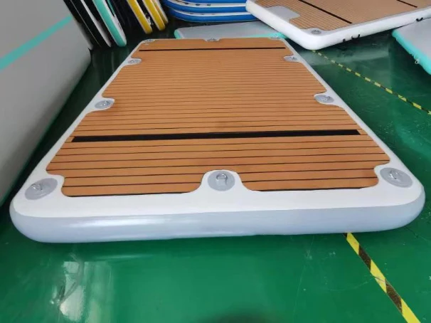 Docks Yacht Sea Pool Drop Slide Deck Boat With Tent Island Fishing Swim Floating Water Inflatable Platform