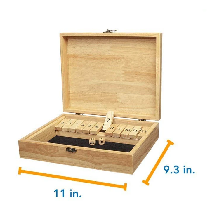 
Wholesale High Standard Wooden Toppling Domino / Dominoes Games Wooden Box 