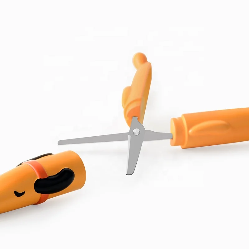 dachshund OEM cartoon plastic round edge custom dog craft scissors school scissors
