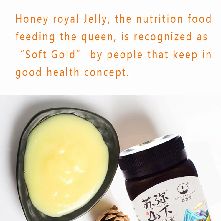 Tibet-Qinghai Plateau Origin 100% Pure Nature Royal Jelly Honey Jelly Good for Sleep Royal Jelly