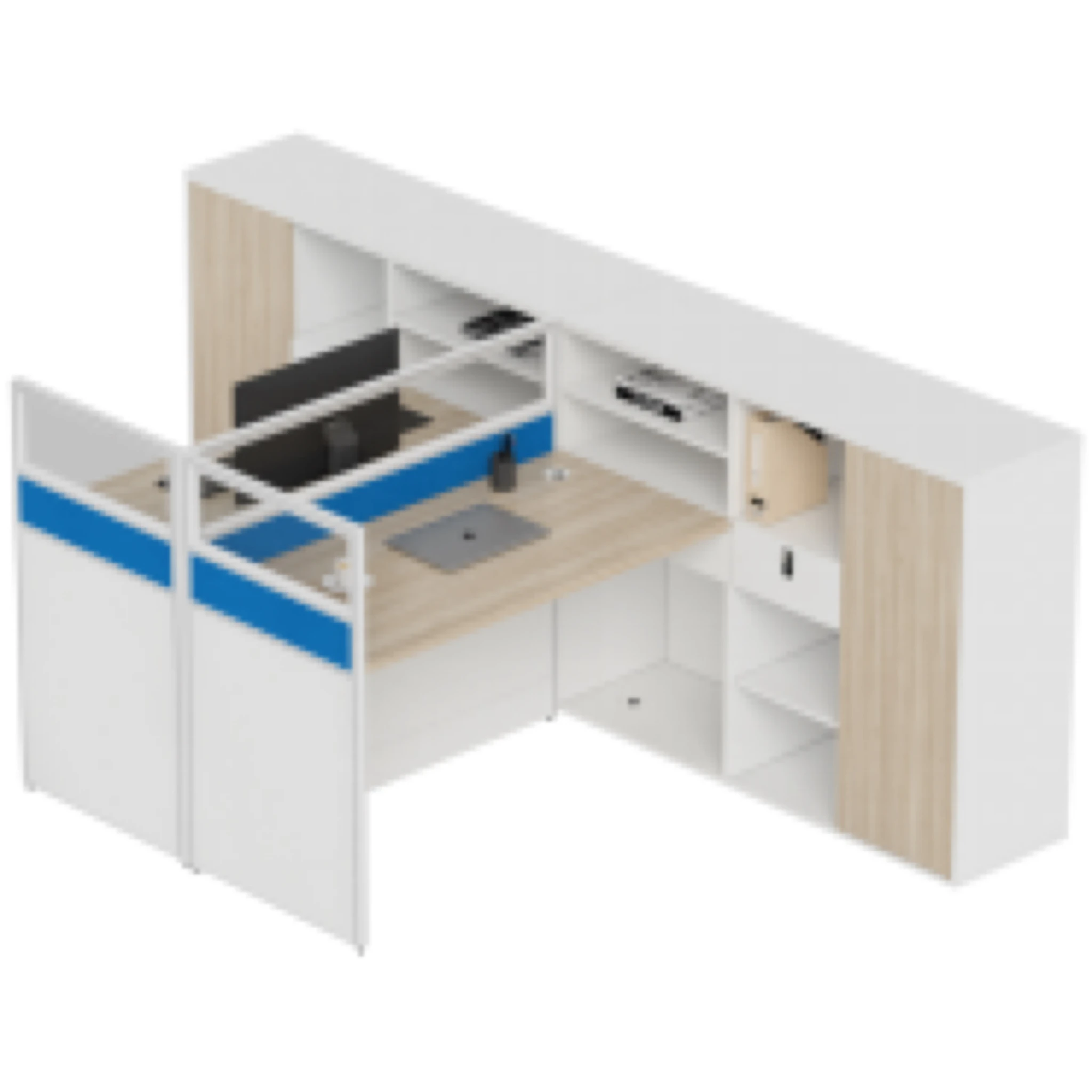 Hot sell Customize 1 2 3 4 6  Person Modern Office Desk Partition Workstation Desktop Cubicle Call Center Workstation