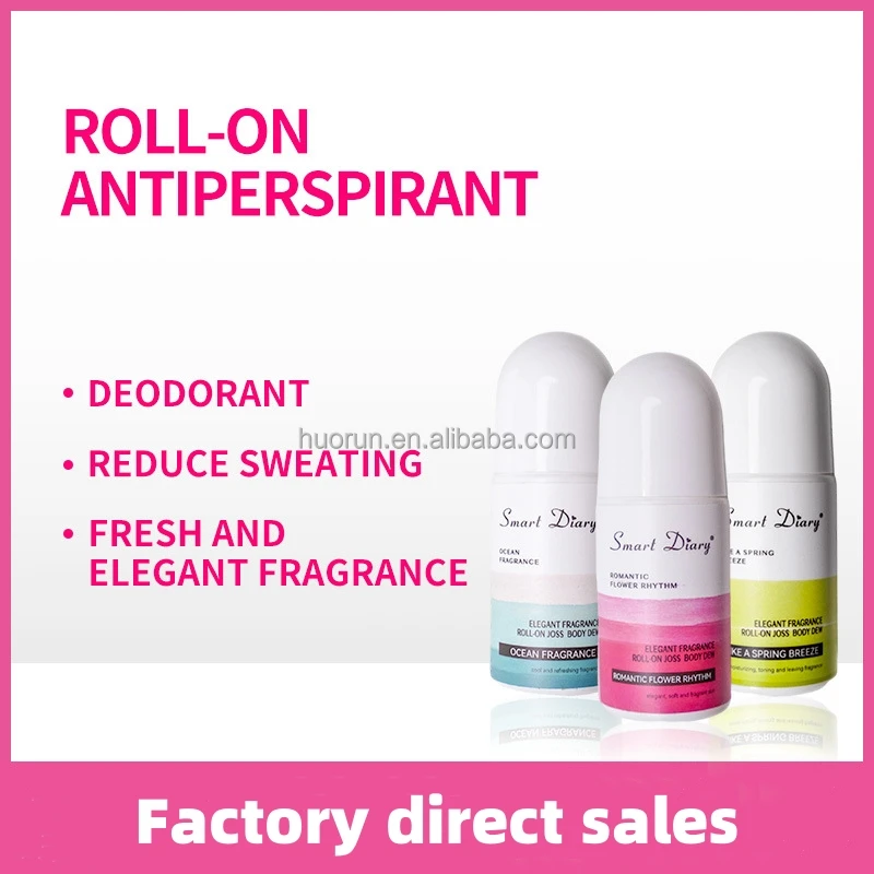 Wholesale of antiperspirant rolling ball deodorant 50ml light sweat underarm refreshing rolling ball