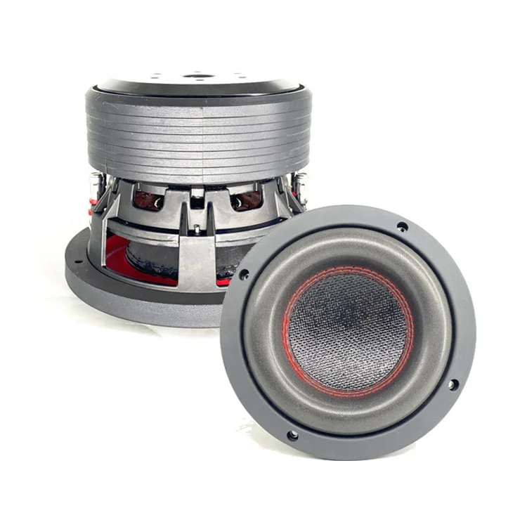 6.5 inch subwoofer speaker for car with 2inch coil carbon fiber cone 350W powered subwoofers