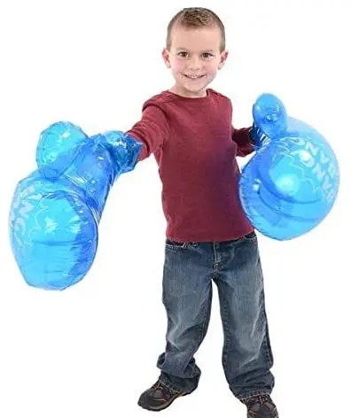Inflatable Boxing Equipment-Dual Fist Holder Ball & Bag Lightweight Punching Gear for Training & Fun