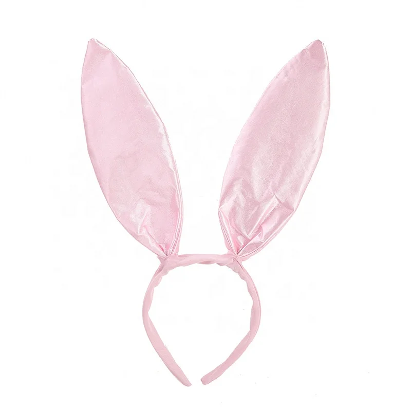 New Black Big Bunny Ears Headband Easter Halloween Party Costume Accessories Easter Nightclub Sweet Sexy Rabbit Ear Hair