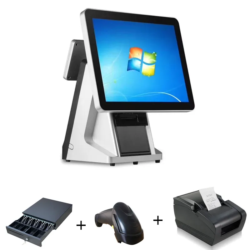 Windows android pos software bubble tea store pos machine all in one pc pos terminal