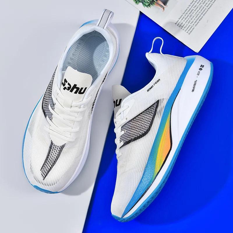 2024 Carbon Anthracite Custom Casual Sports Sneakers Floral Mesh Blank Carbon Plate Sole Racing Walking Shoes for Women Men