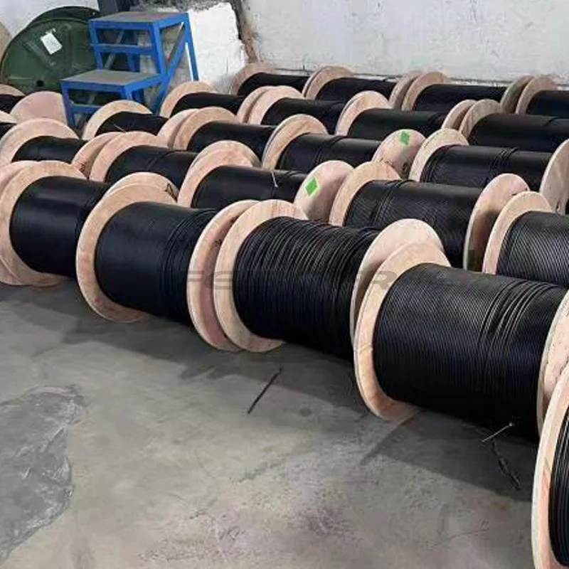 Factory Price Figure 8 Aerial SM OS1 OS2 Single-Armored Single-Jacket 96 48 32 24 12 core fiber optical cable By FEIBOER