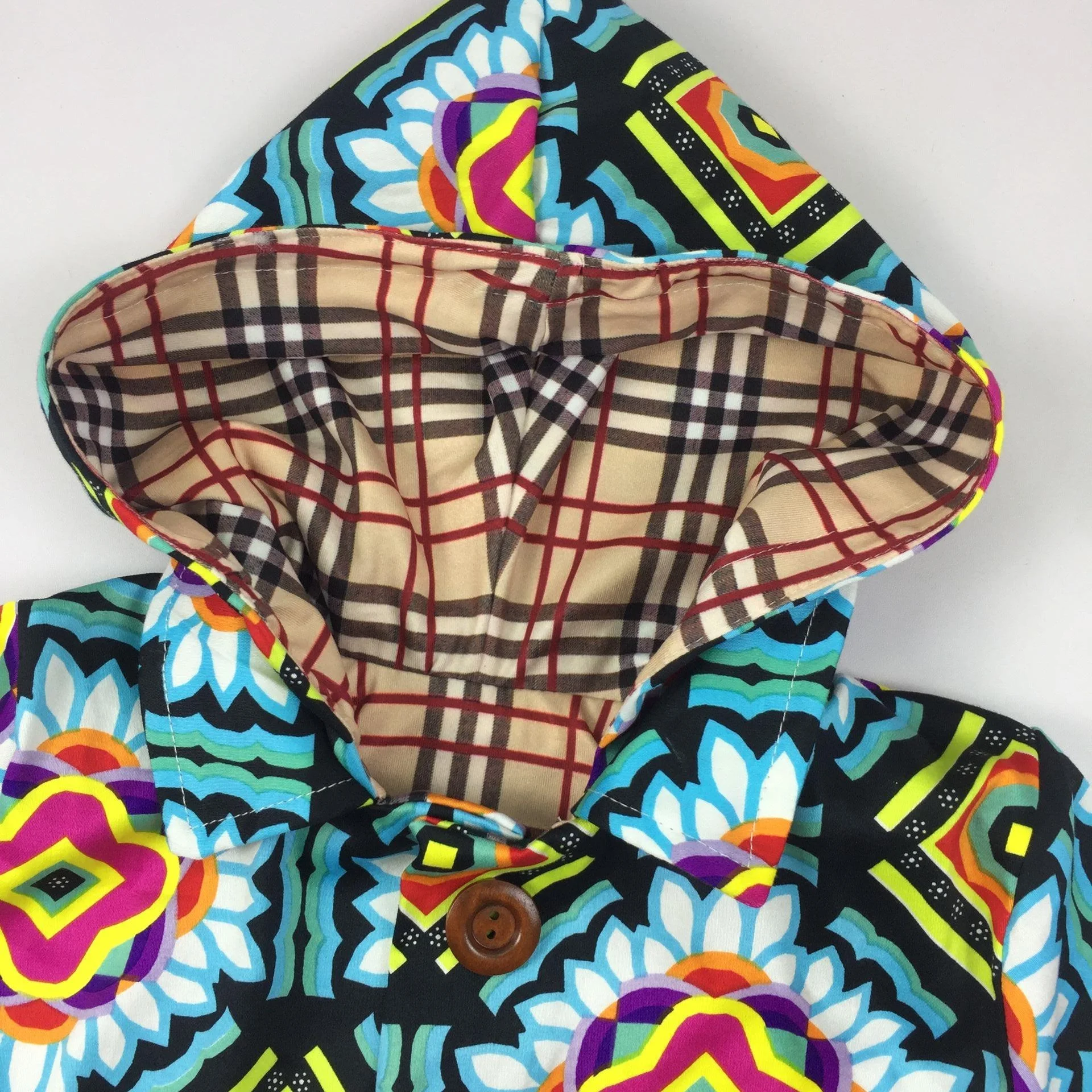 
RTS And OEM Fall/Winter Wholesale Jacket Infant Kids Baby Girls Kids Match Lining Hooded Button Hoodie Tops Clothes Coat 