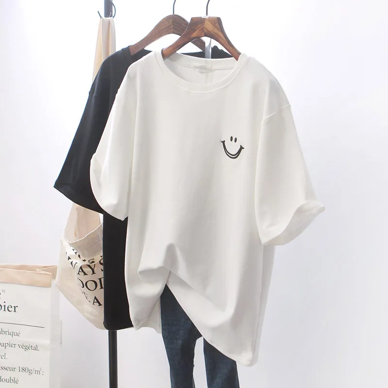 
New arrival Lady t shirt Organic cotton oversized t shirt women 